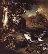 Jan Weenix A Deerhound with Dead Game and Implements of the Chase china oil painting reproduction